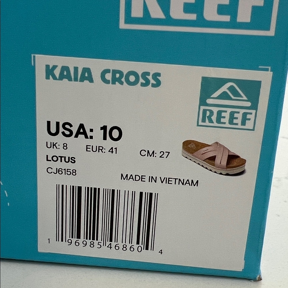 Reef Blush Pink Cork Slide Sandals - Picture 11 of 11
